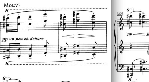 Ex. 2: The contrasting melody. Bars 18-20